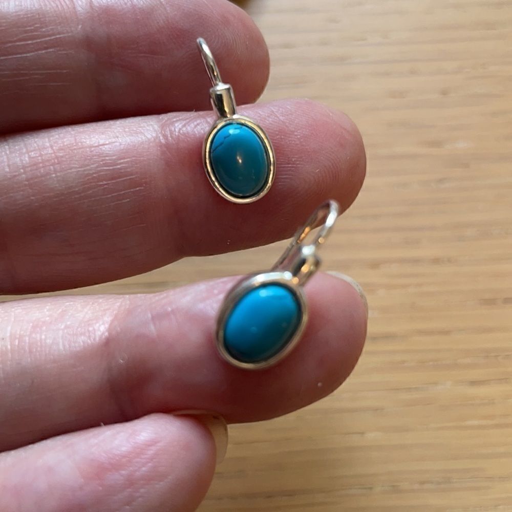 3 pair of costume turquoise jewelry. - Picture 6 of 6